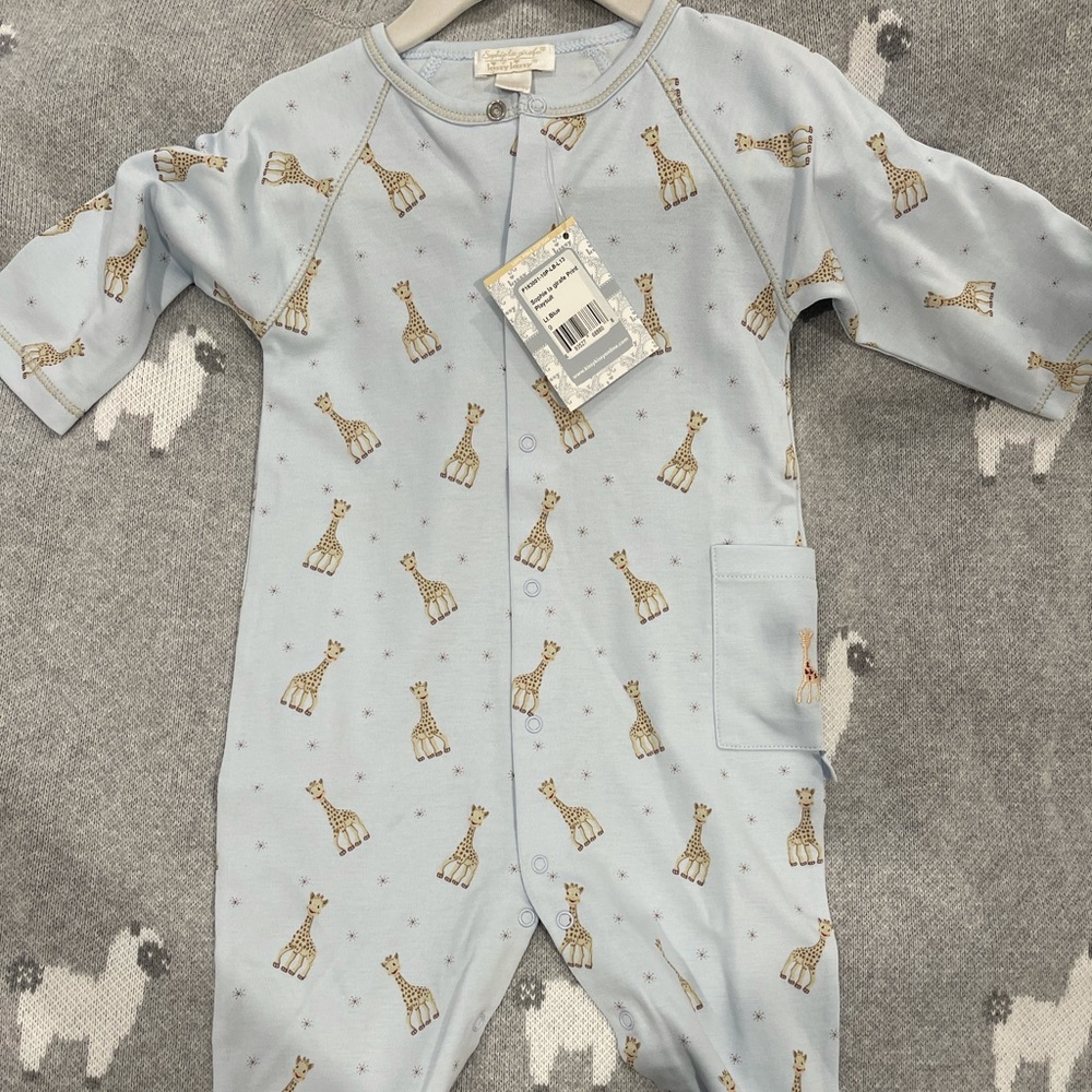 Sophie giraffe baby play suit